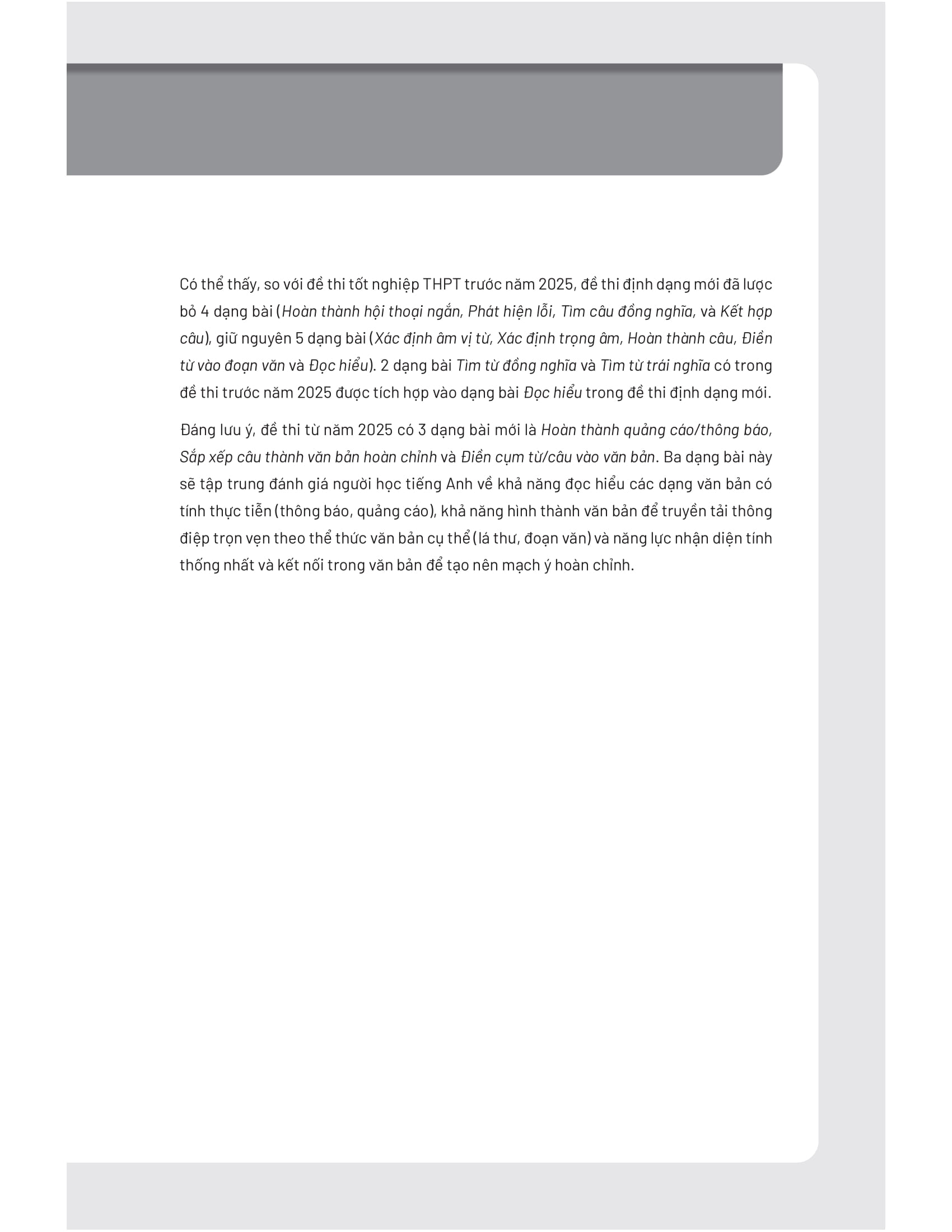 bộ đề thi thử tốt nghiệp thpt môn tiếng anh