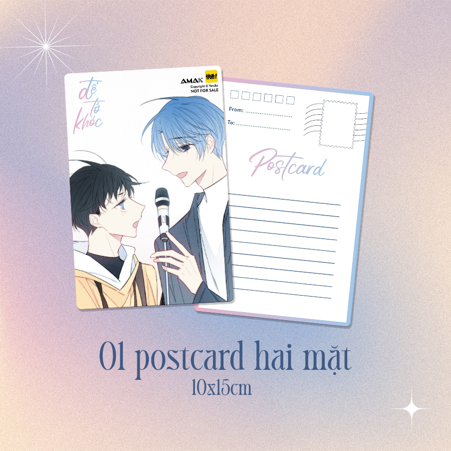 bộ để tớ khóc - tập 5 - tặng kèm 2 bookmark bế hình + 1 postcard 2 mặt