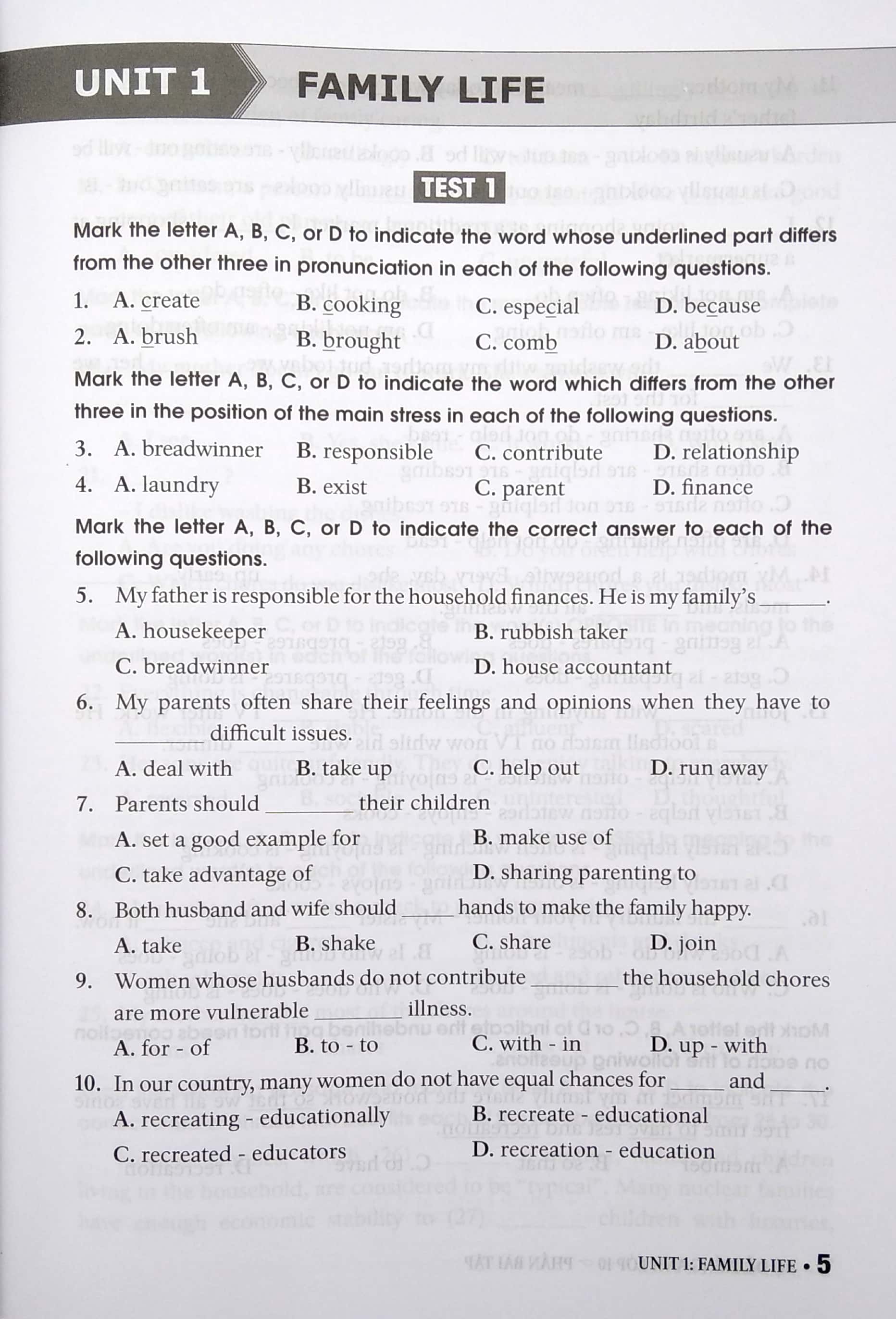 bộ đề trắc nghiệm tiếng anh 10 - theo chương trình mới của bộ gd&đt (2021)