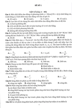 bộ đề tuyển chọn ôn thi tốt nghiệp thpt - bài thi khoa học tự nhiên
