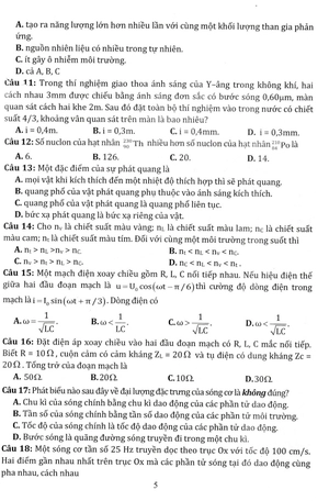 bộ đề tuyển chọn ôn thi tốt nghiệp thpt - bài thi khoa học tự nhiên