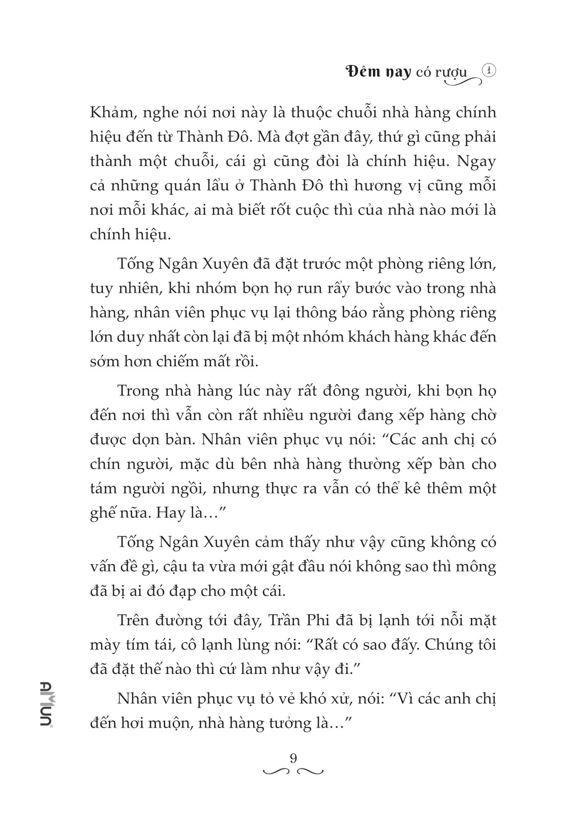 bộ đêm nay có rượu - tập 1