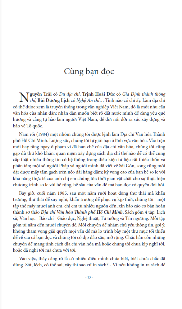 bộ địa chí văn hóa thành phố hồ chí minh tập 1 - lịch sử