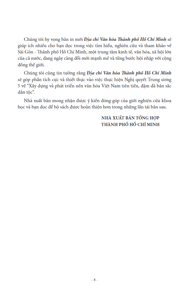 bộ địa chí văn hóa thành phố hồ chí minh tập 1 - lịch sử