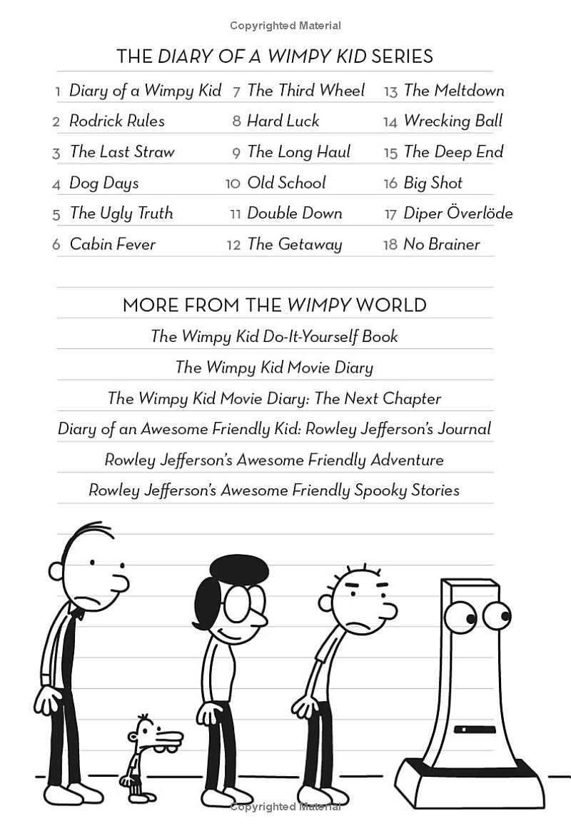 bộ diary of a wimpy kid 18: no brainer