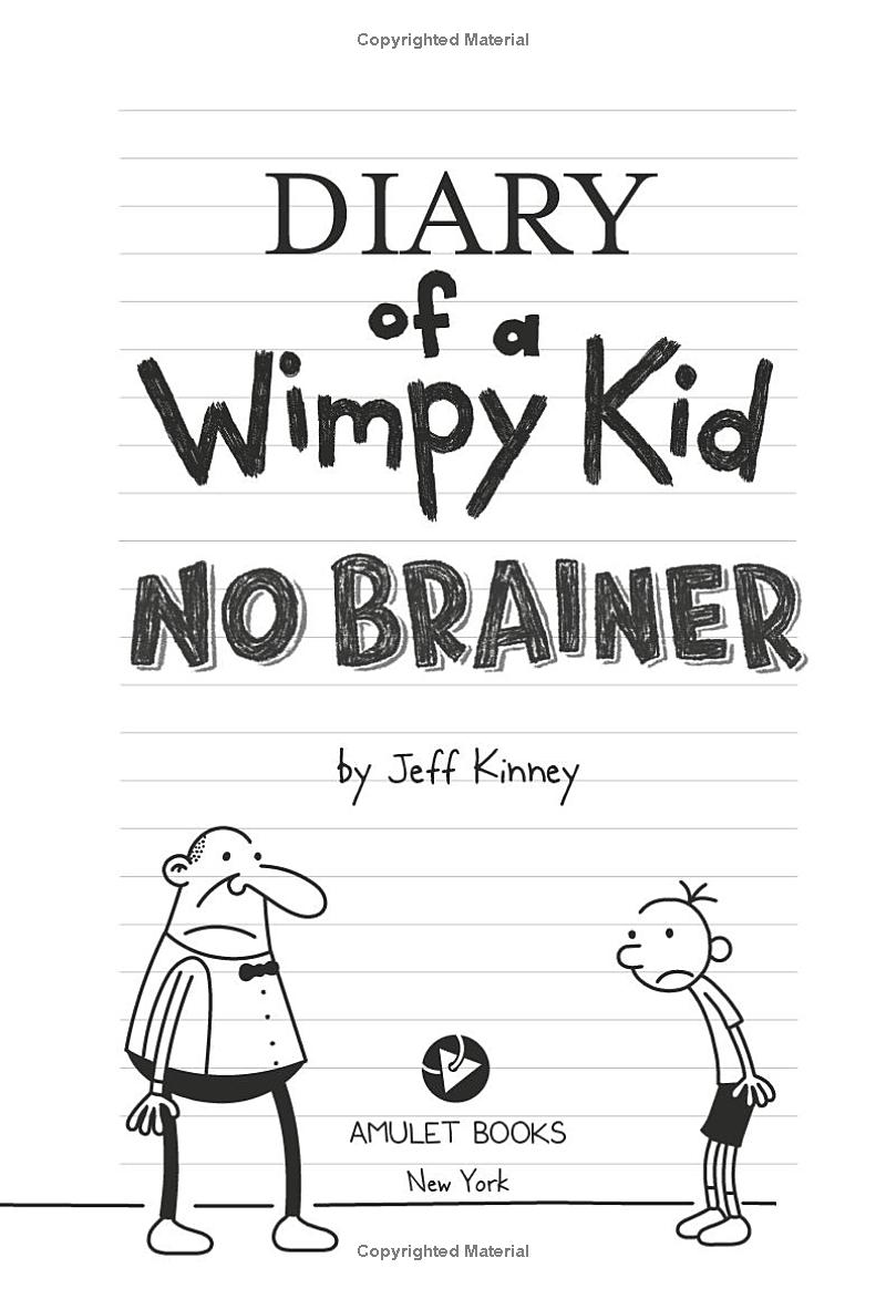 bộ diary of a wimpy kid 18: no brainer
