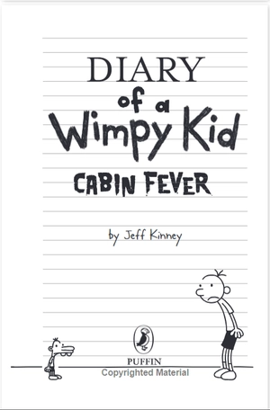 bộ diary of a wimpy kid 6: cabin fever (special disney + cover edition)