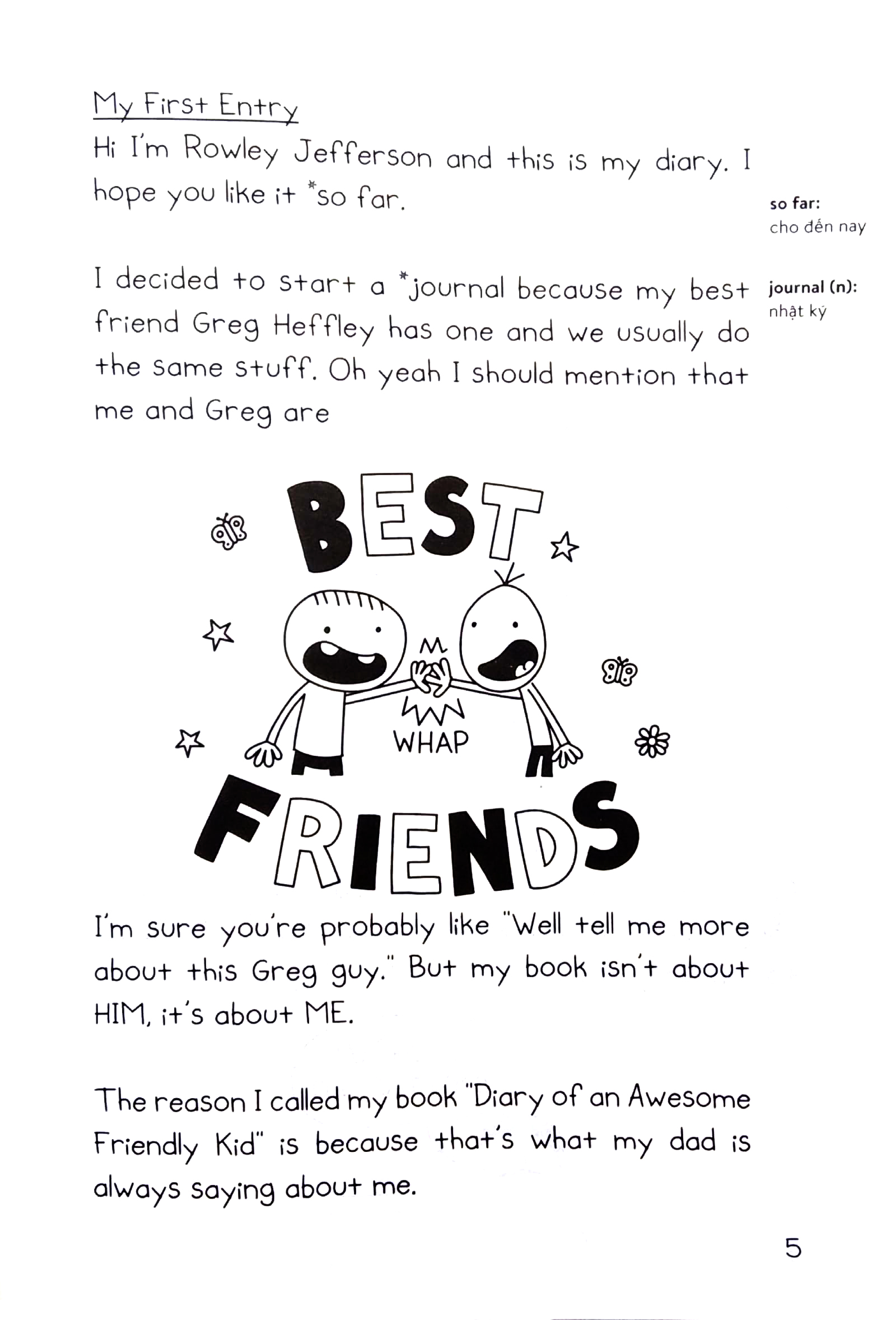 Bo
						
										
										Diary Of A Wimpy Kid - Nhat Ky Chu Be Nhut Nhat - Tap 1.1 - Rowley Jefferson - Song Ngu Viet-Anh