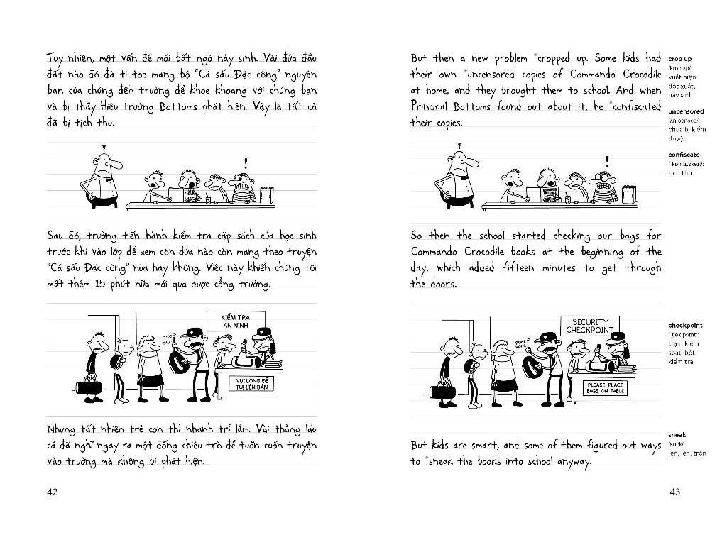 bộ diary of a wimpy kid - nhật ký chú bé nhút nhát - tập 18: out trình - no brainer (song ngữ việt-anh)
