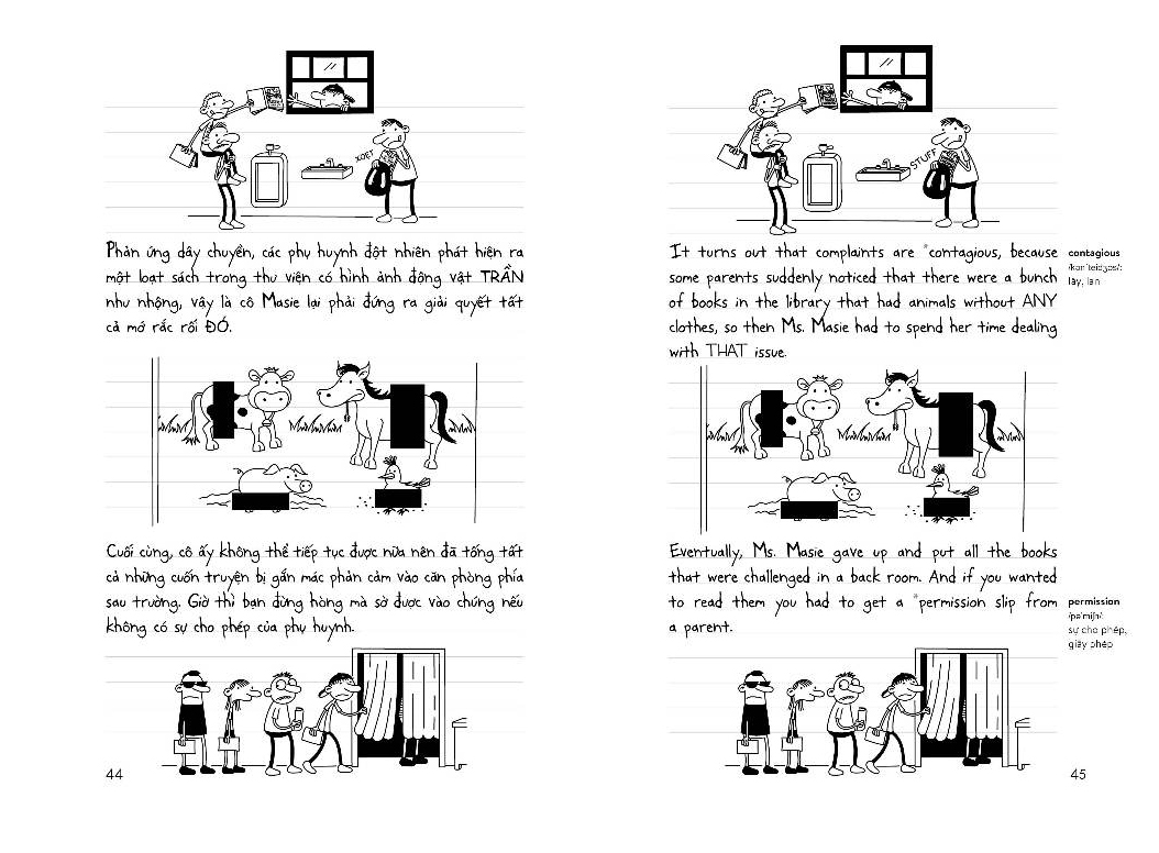 bộ diary of a wimpy kid - nhật ký chú bé nhút nhát - tập 18: out trình - no brainer (song ngữ việt-anh)