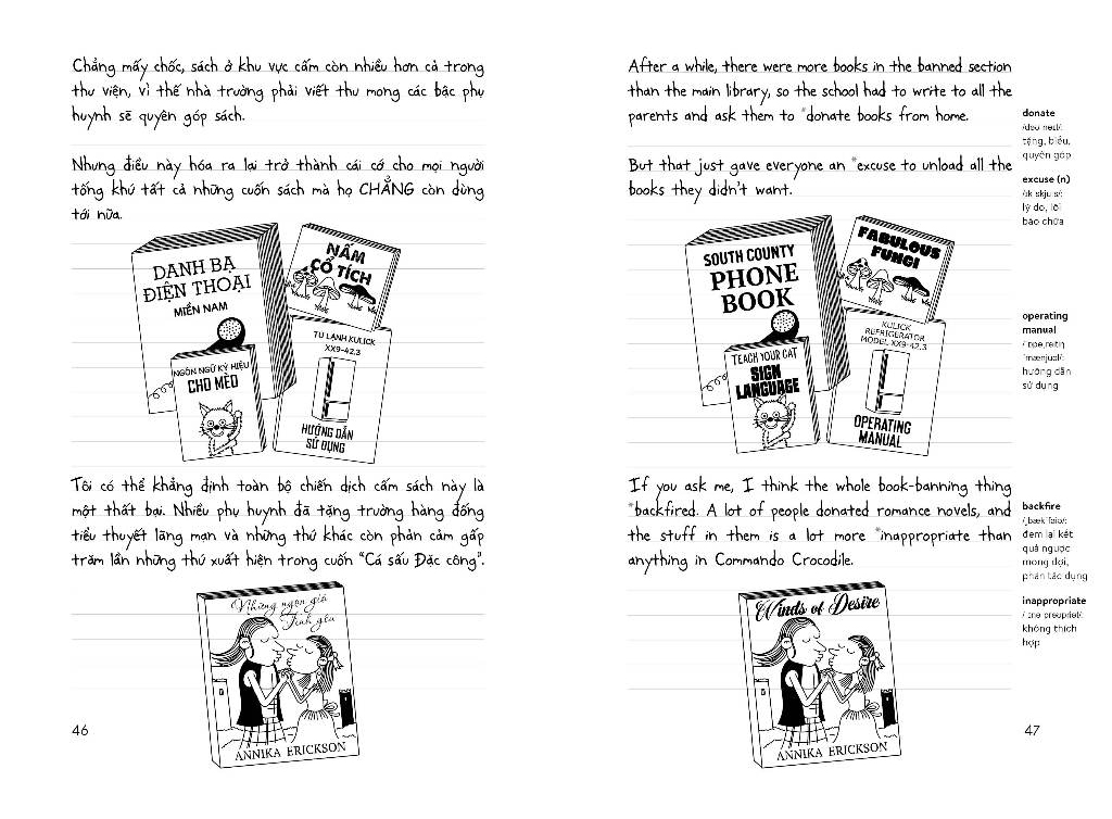 bộ diary of a wimpy kid - nhật ký chú bé nhút nhát - tập 18: out trình - no brainer (song ngữ việt-anh)