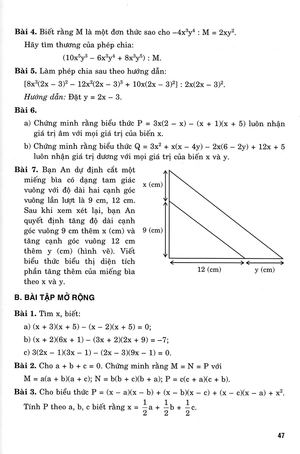bộ định hướng phát triển năng lực toán 8 - tập 1 (bám sát sgk kết nối tri thức với cuộc sống)