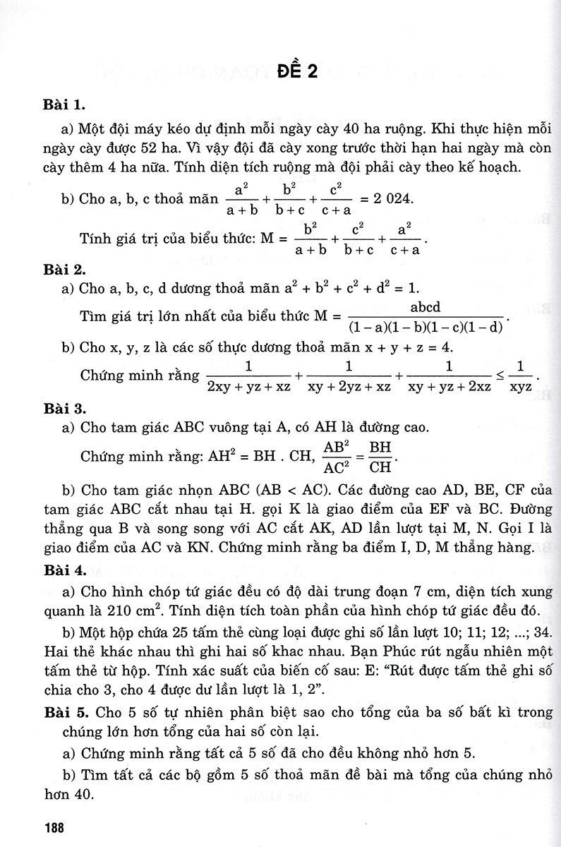 bộ định hướng và phát triển tư duy giải bài tập toán khó lớp 8 - tập 2