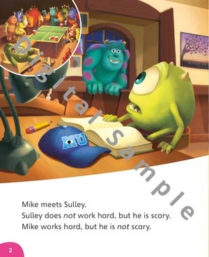 bộ disney kids readers level 2: monsters university