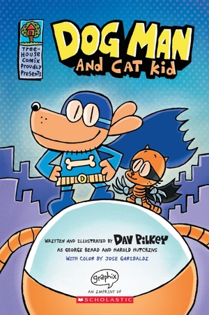 bộ dog man #4: dog man and cat kid: a graphic novel
