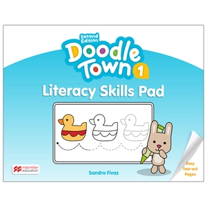 bộ doodle town level 1 literracy skill pad 2nd edition