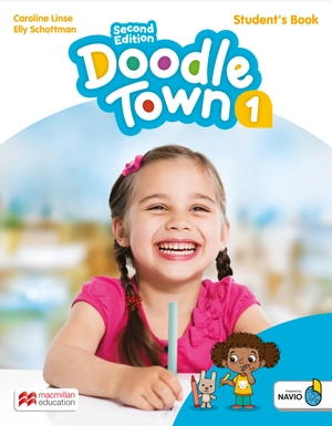 bộ doodle town level 1 student´s book + navio app 2nd edition