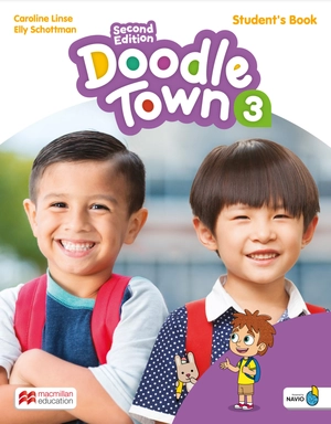 bộ doodle town level 3 student´s book + navio app 2nd edition