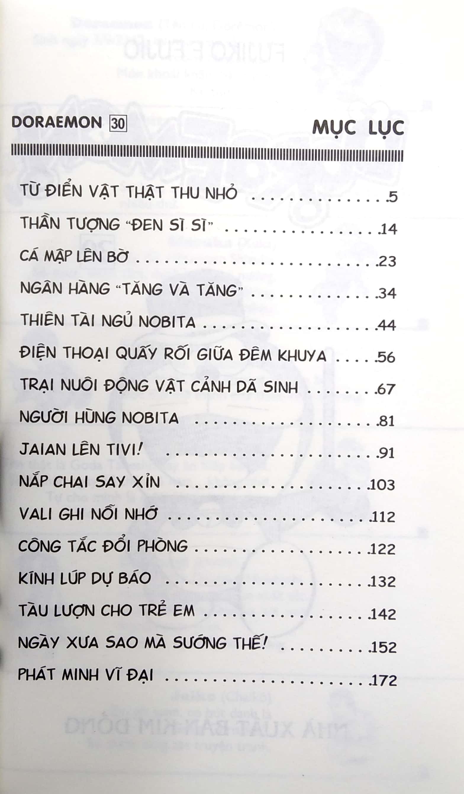 bộ doraemon - chú mèo máy đến từ tương lai - tập 30 (tái bản 2023)