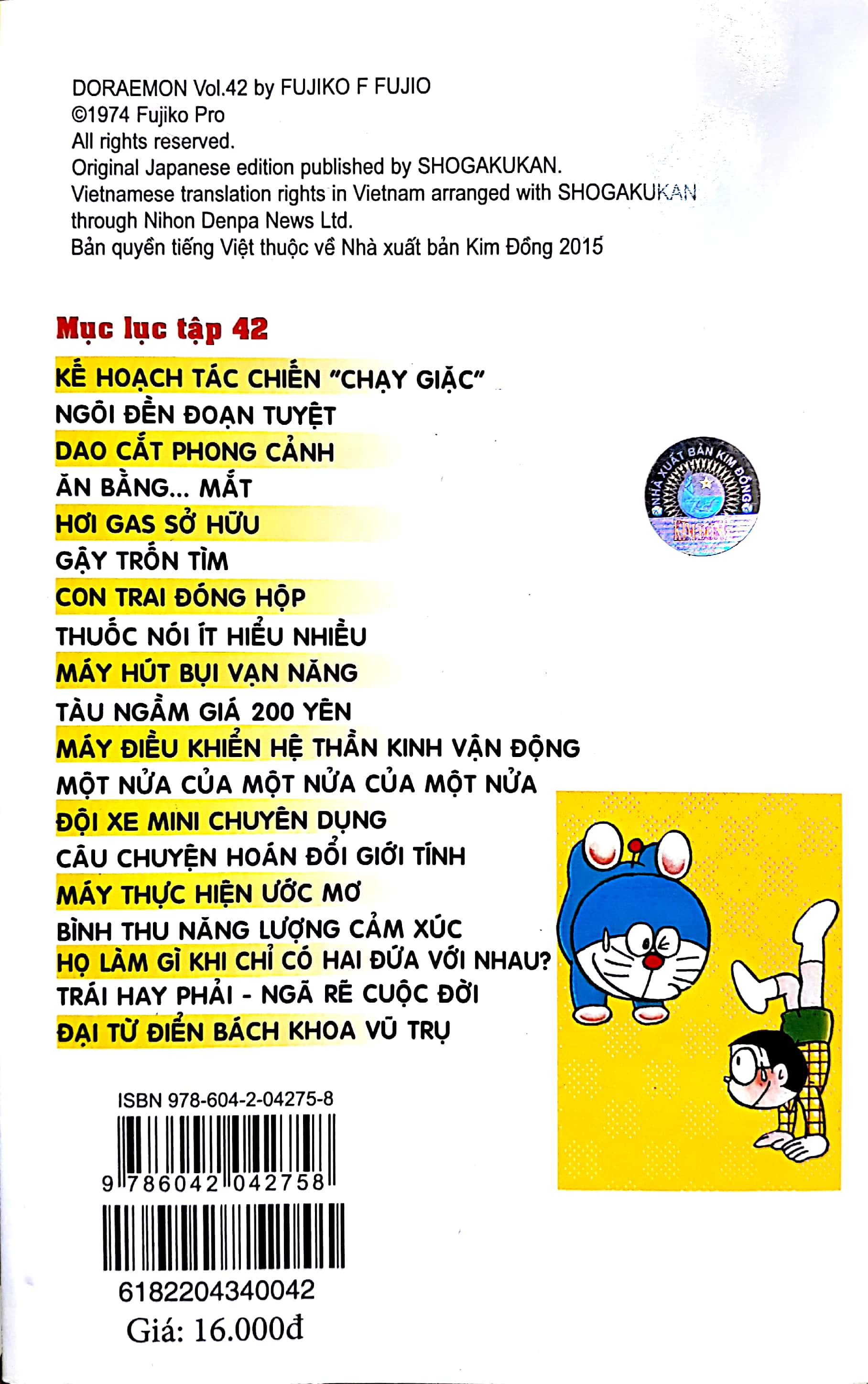 Bo
						
										
										Doraemon - Chu Meo May Den Tu Tuong Lai - Tap 42 (Tai Ban 2018)