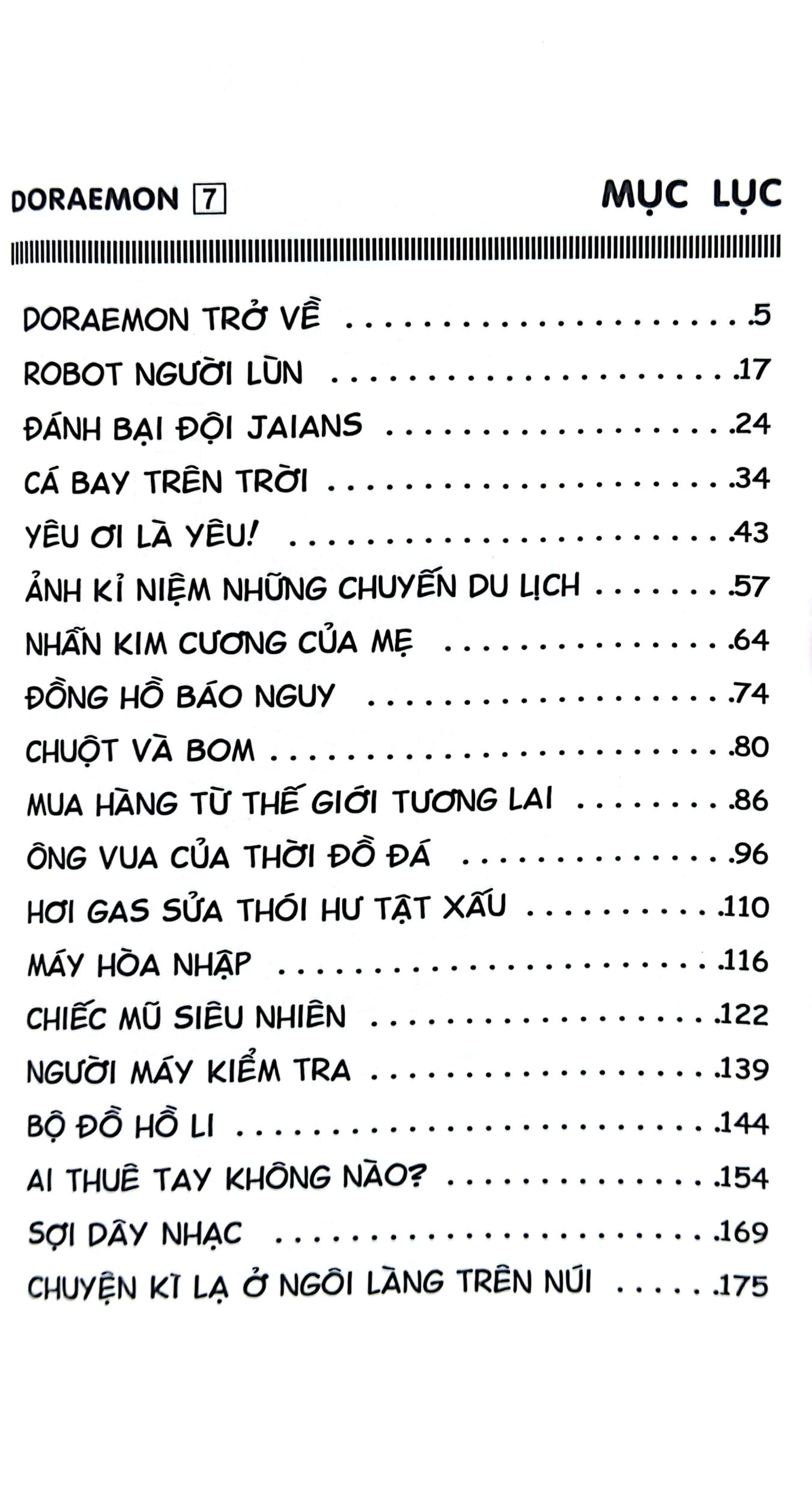 bộ doraemon - chú mèo máy đến từ tương lai - tập 7 (tái bản 2023)