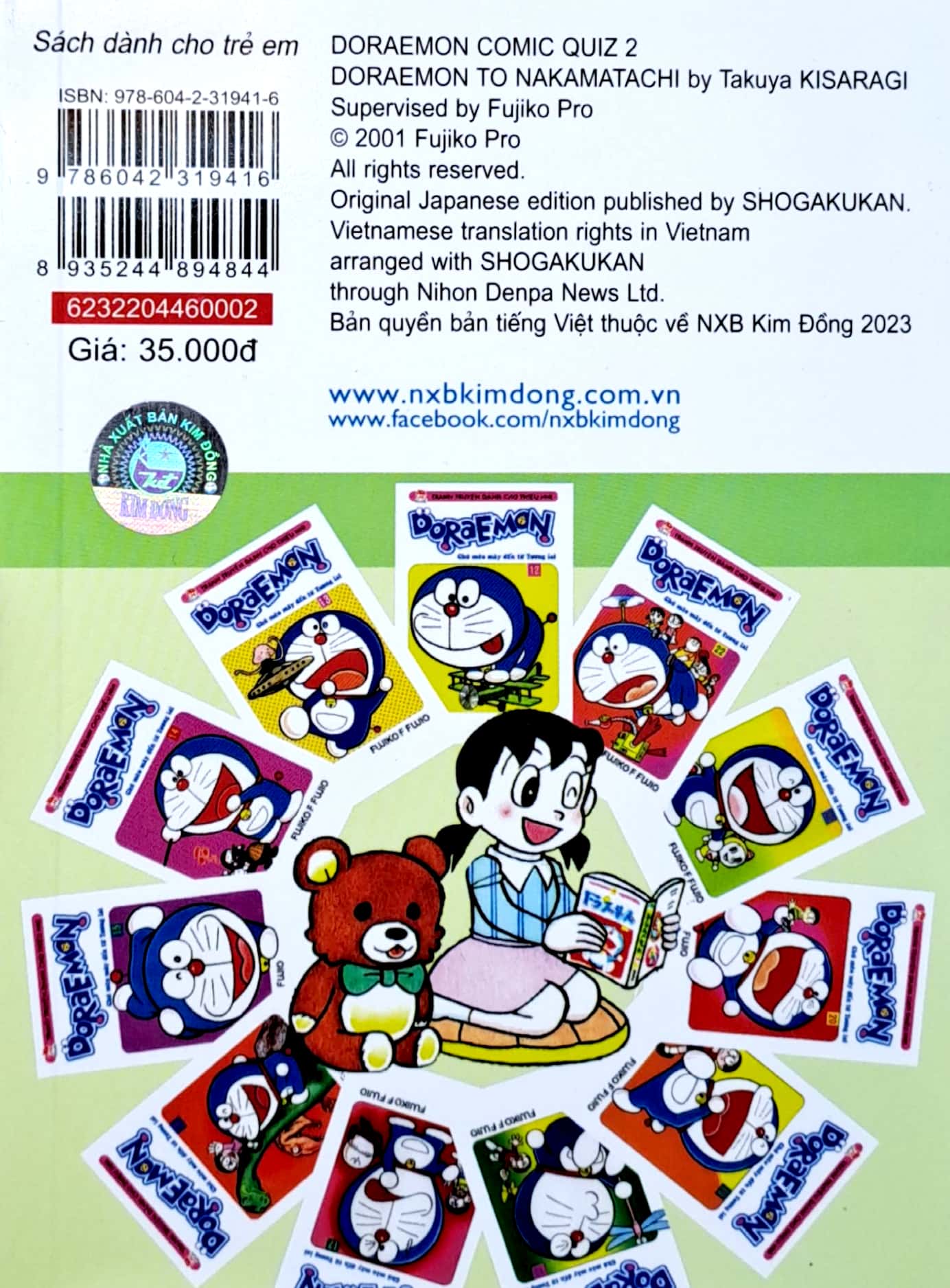 bộ doraemon đố vui - tập 2 - doraemon và những người bạn (tái bản 2023)