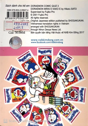 bộ doraemon đố vui tập 3 - doraemon quá khứ và tương lai (tái bản 2019)