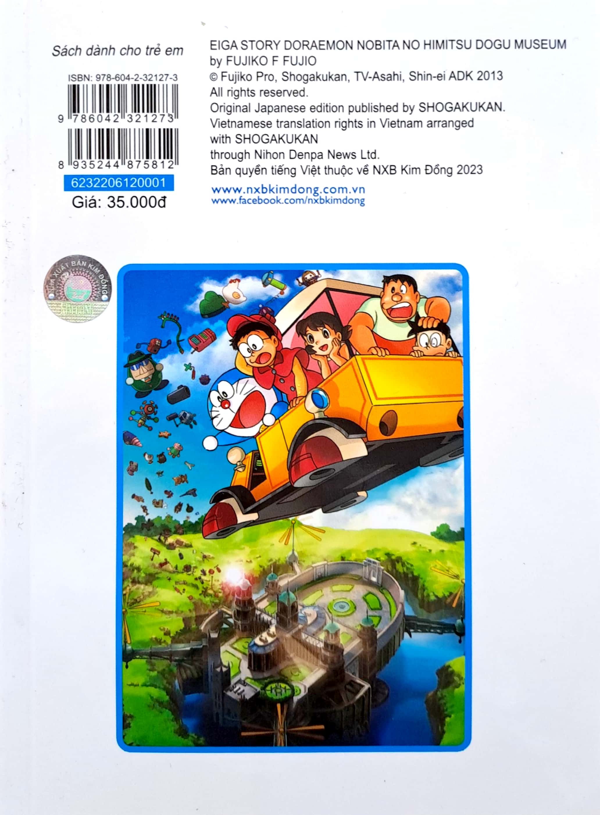 bộ doraemon - hoạt hình màu - nobita và viện bảo tàng bảo bối (tái bản 2023)