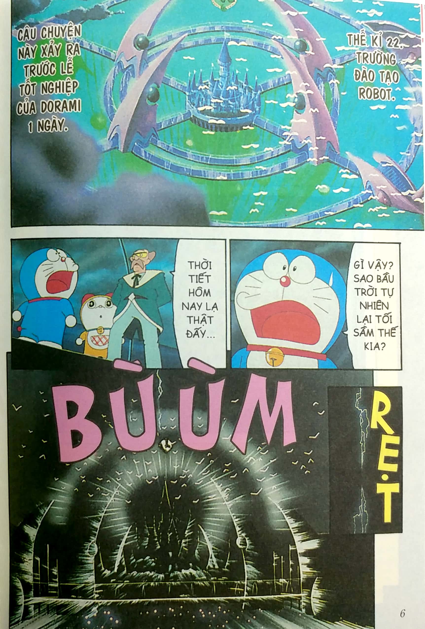 Bo
						
										
										Doraemon - Tranh Truyen Mau - Dorami Va Doi Quan Doraemon - 7 Bi An Cua Truong Dao Tao Robot