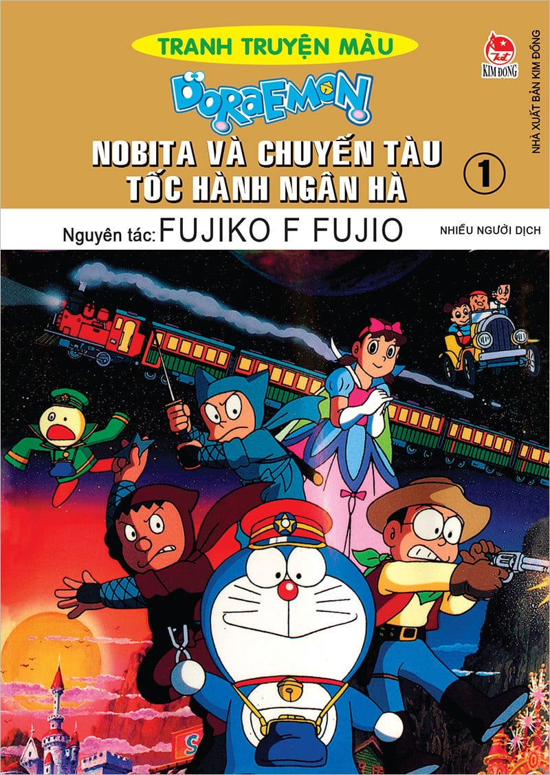 bộ doraemon - tranh truyện màu - nobita và chuyến tàu tốc hành ngân hà - tập 1 (tái bản 2023)