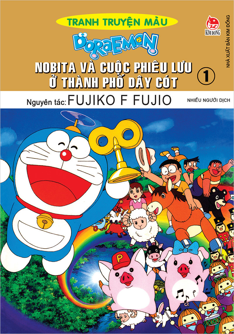 bộ doraemon - tranh truyện màu - nobita và cuộc phiêu lưu ở thành phố dây cót - tập 1 (tái bản 2023)