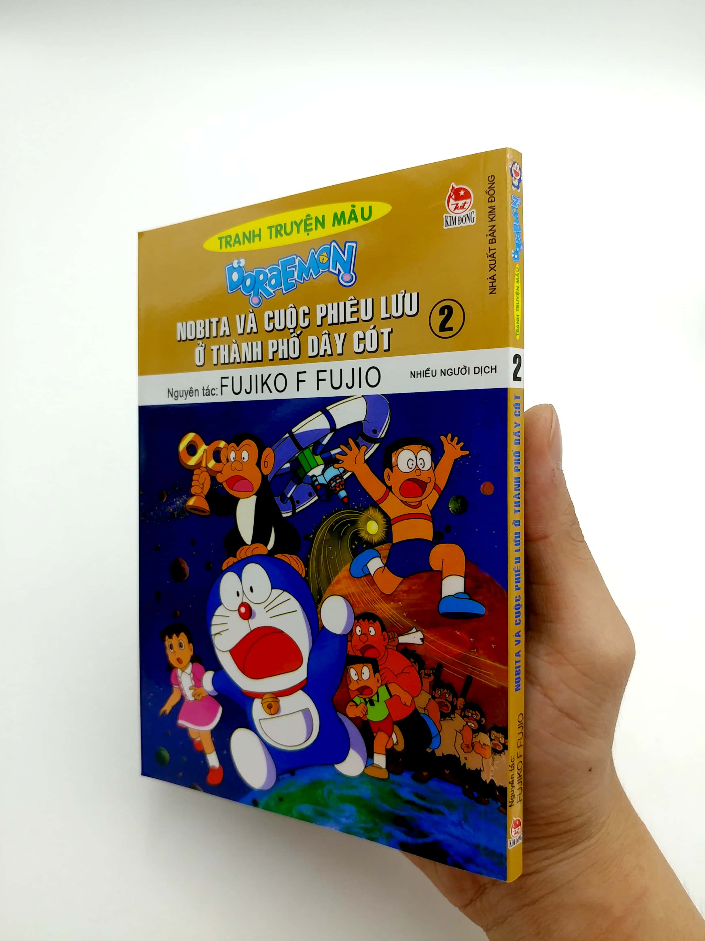 bộ doraemon - tranh truyện màu - nobita và cuộc phiêu lưu ở thành phố dây cót tập 2 (tái bản 2019)