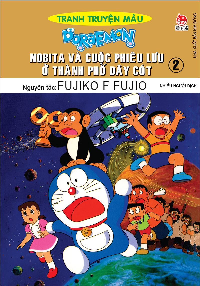 bộ doraemon - tranh truyện màu - nobita và cuộc phiêu lưu ở thành phố dây cót - tập 2 (tái bản 2023)