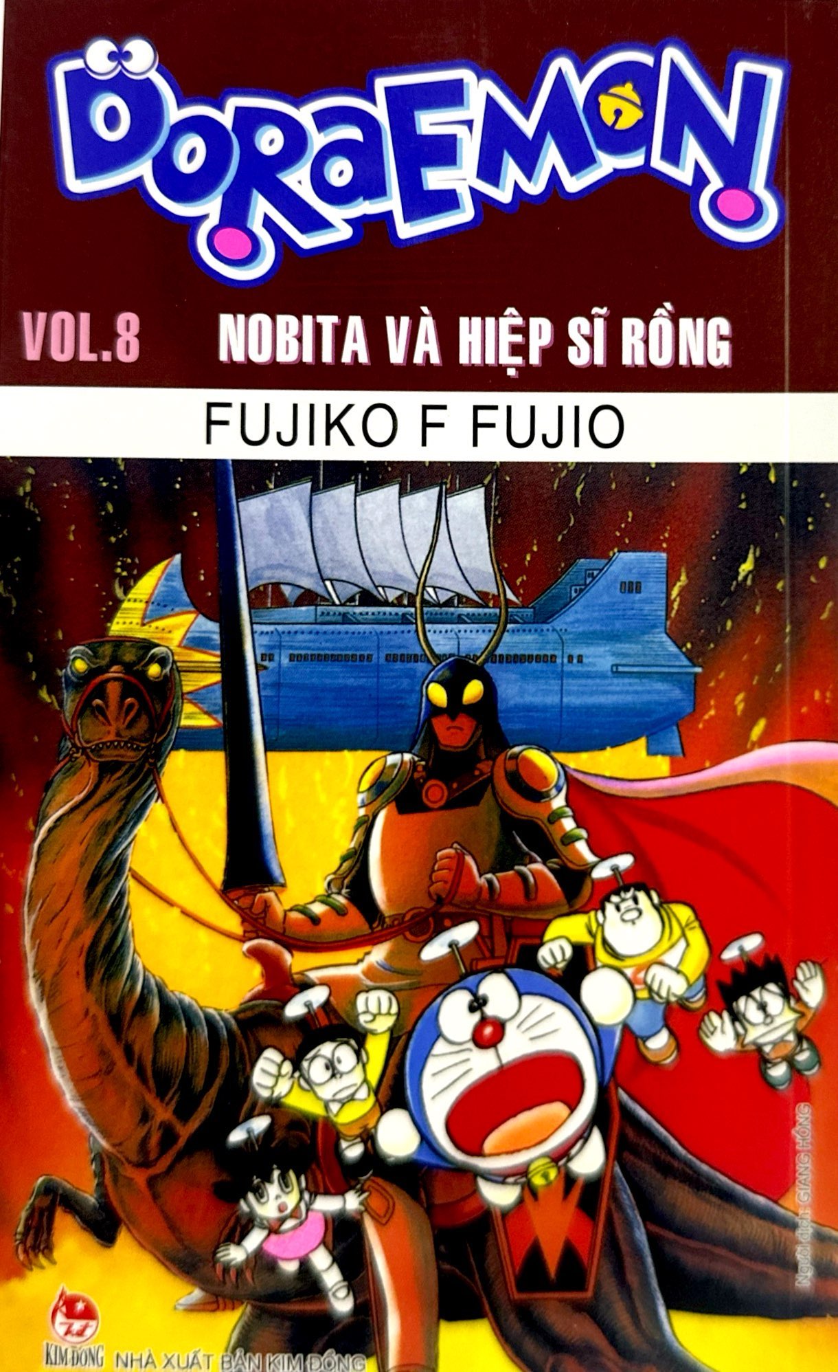 bộ doraemon - truyện dài - tập 8 - nobita và hiệp sĩ rồng (tái bản 2023)