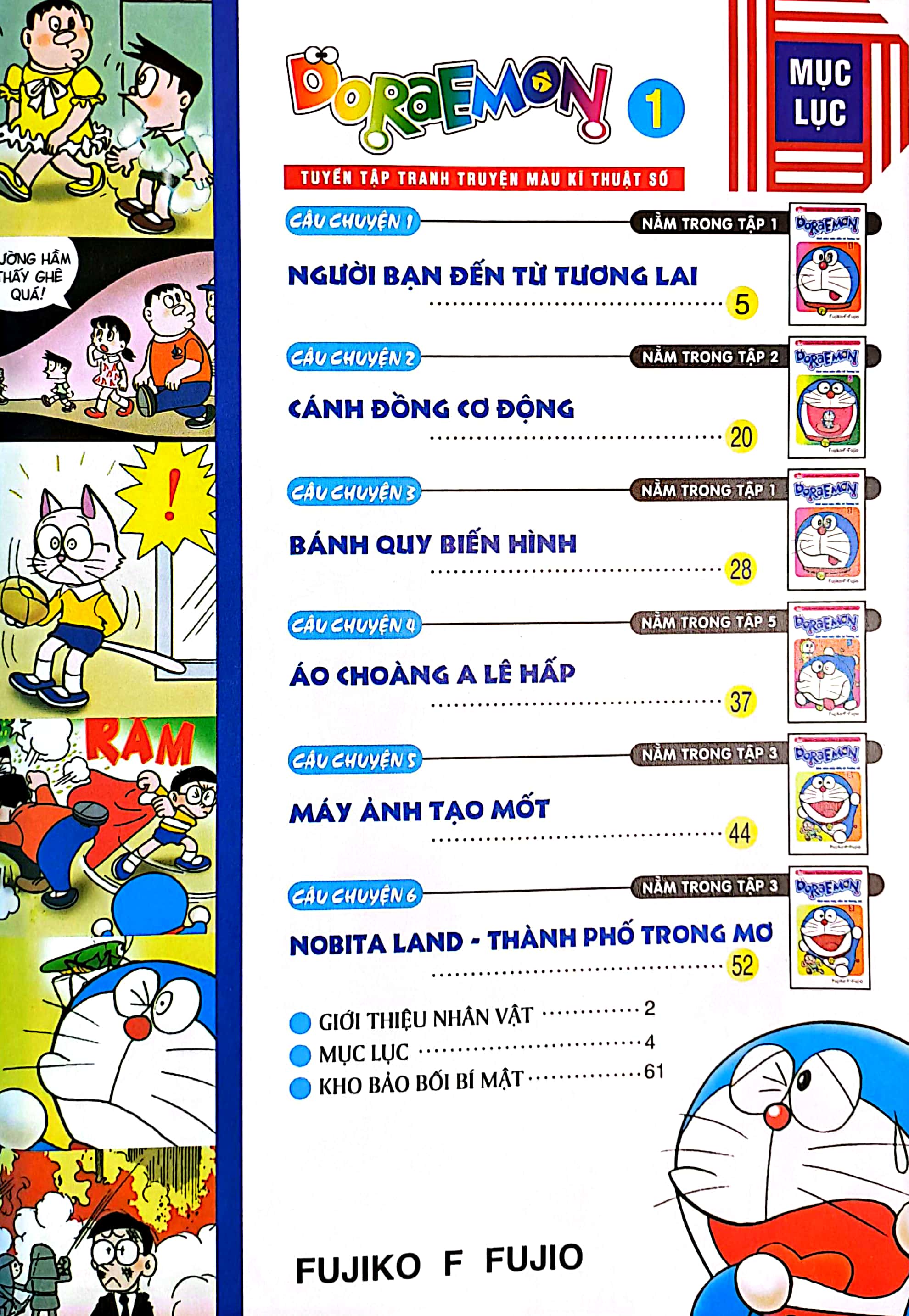 bộ doraemon - tuyển tập tranh truyện màu kĩ thuật số - tập 1 (tái bản 2023)