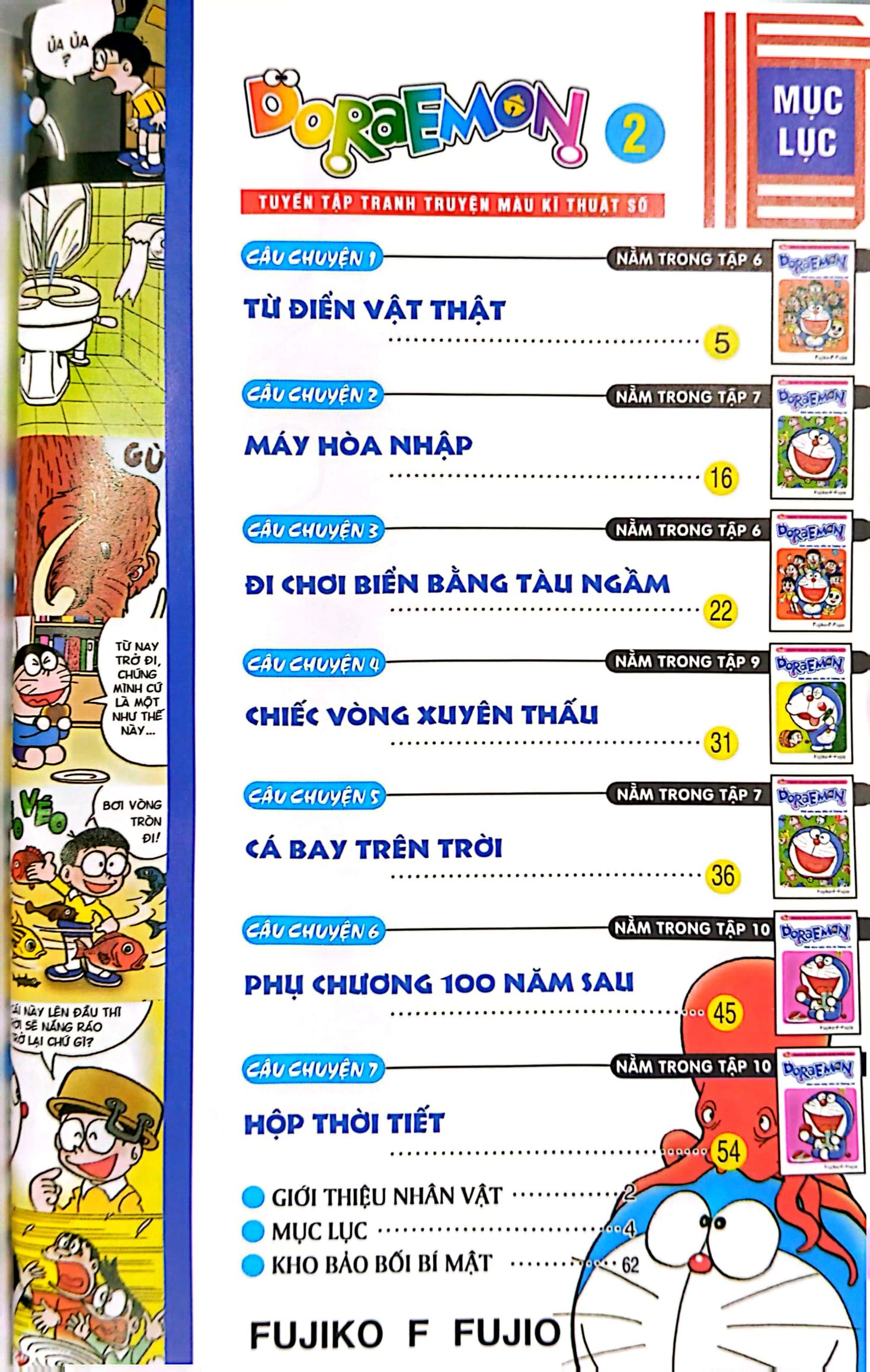 bộ doraemon - tuyển tập tranh truyện màu kĩ thuật số - tập 2 (tái bản 2023)