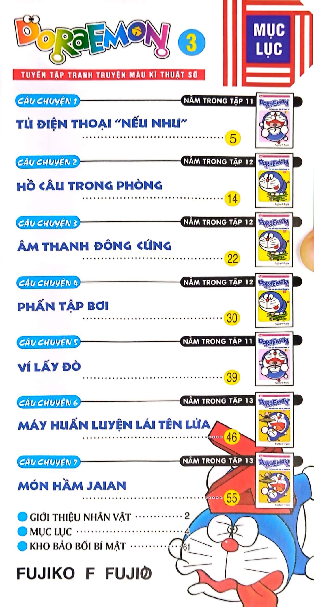 bộ doraemon - tuyển tập tranh truyện màu kĩ thuật số - tập 3 (tái bản 2023)