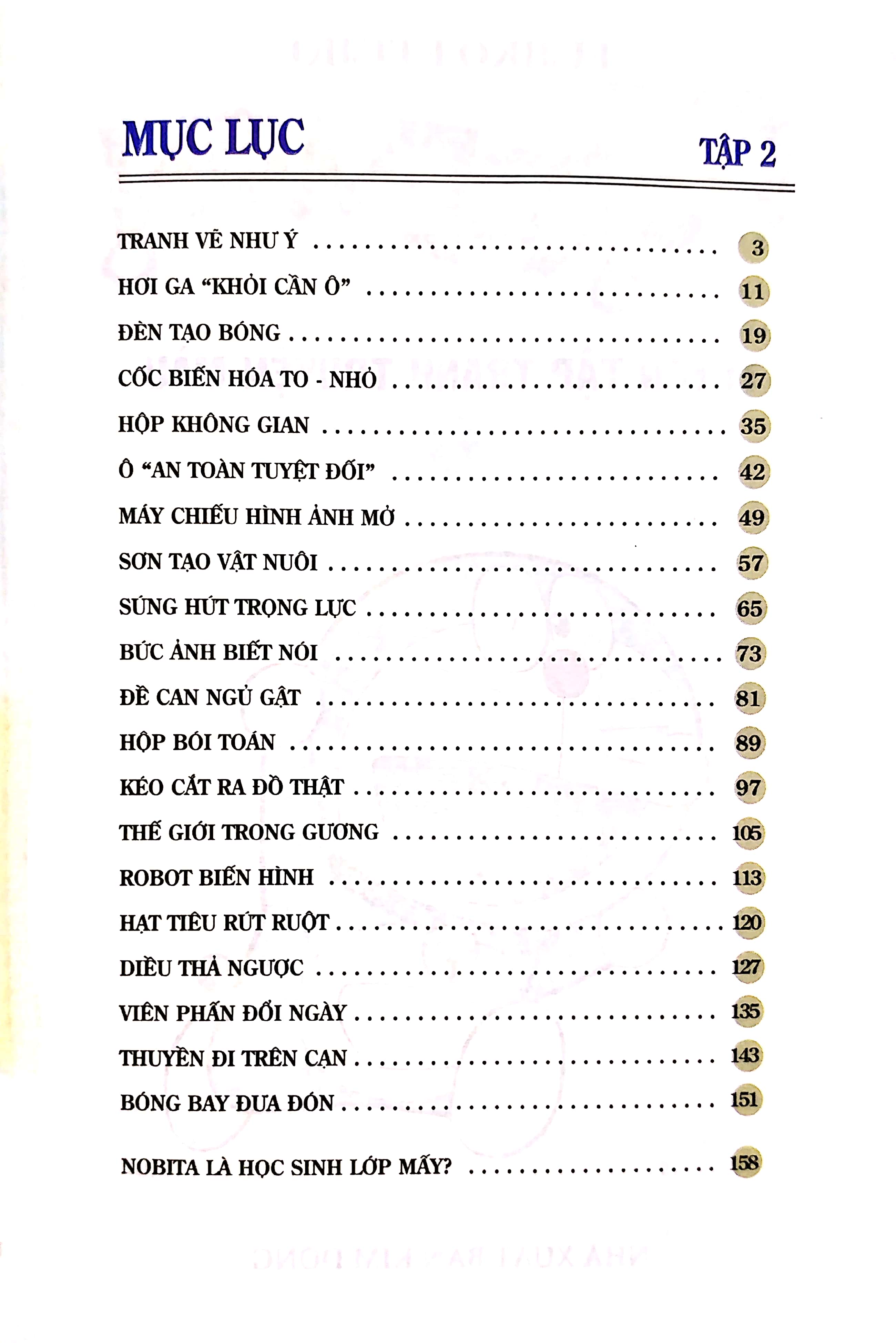 bộ doraemon - tuyển tập tranh truyện màu - tập 2 (tái bản 2023)