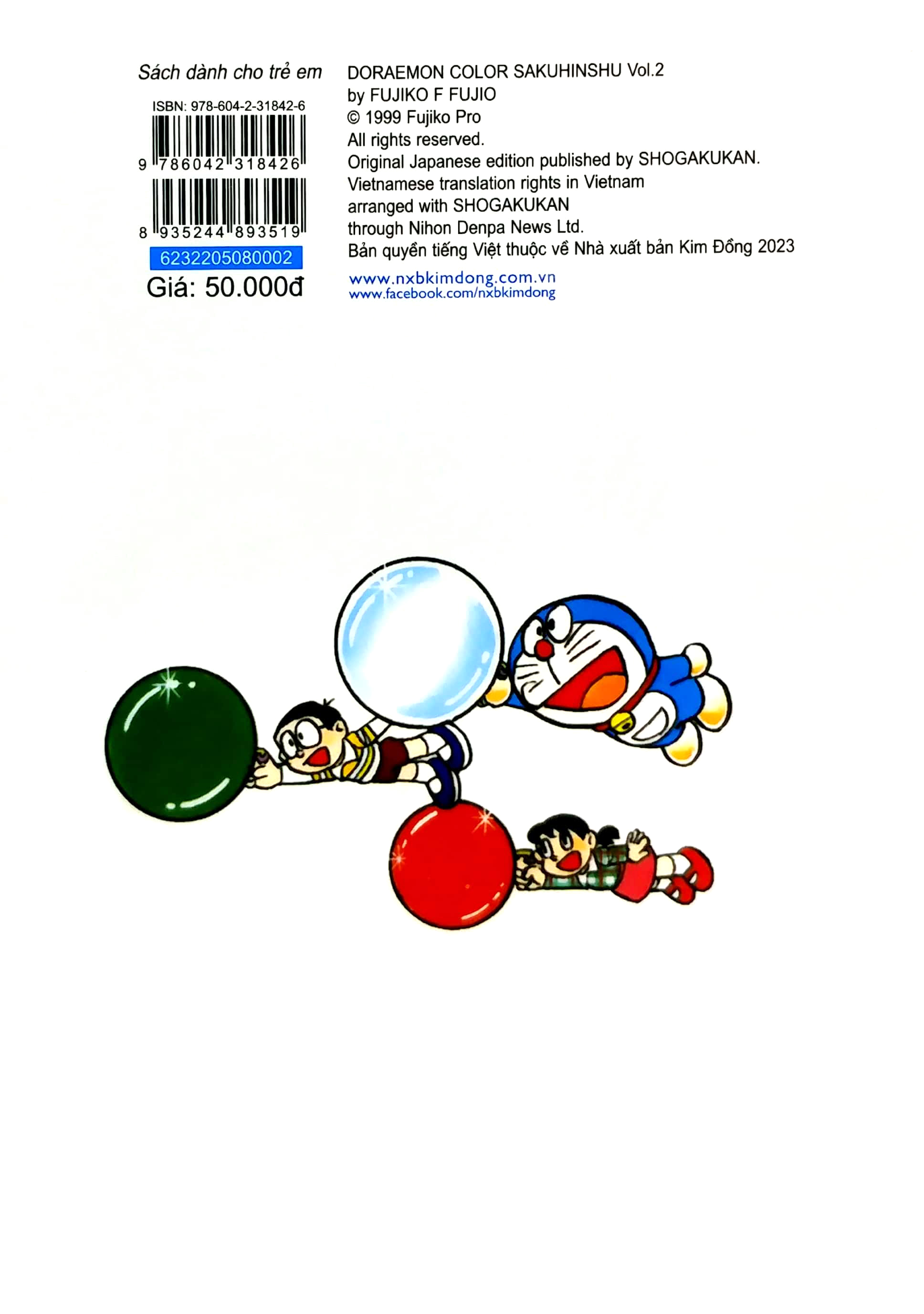 bộ doraemon - tuyển tập tranh truyện màu - tập 2 (tái bản 2023)