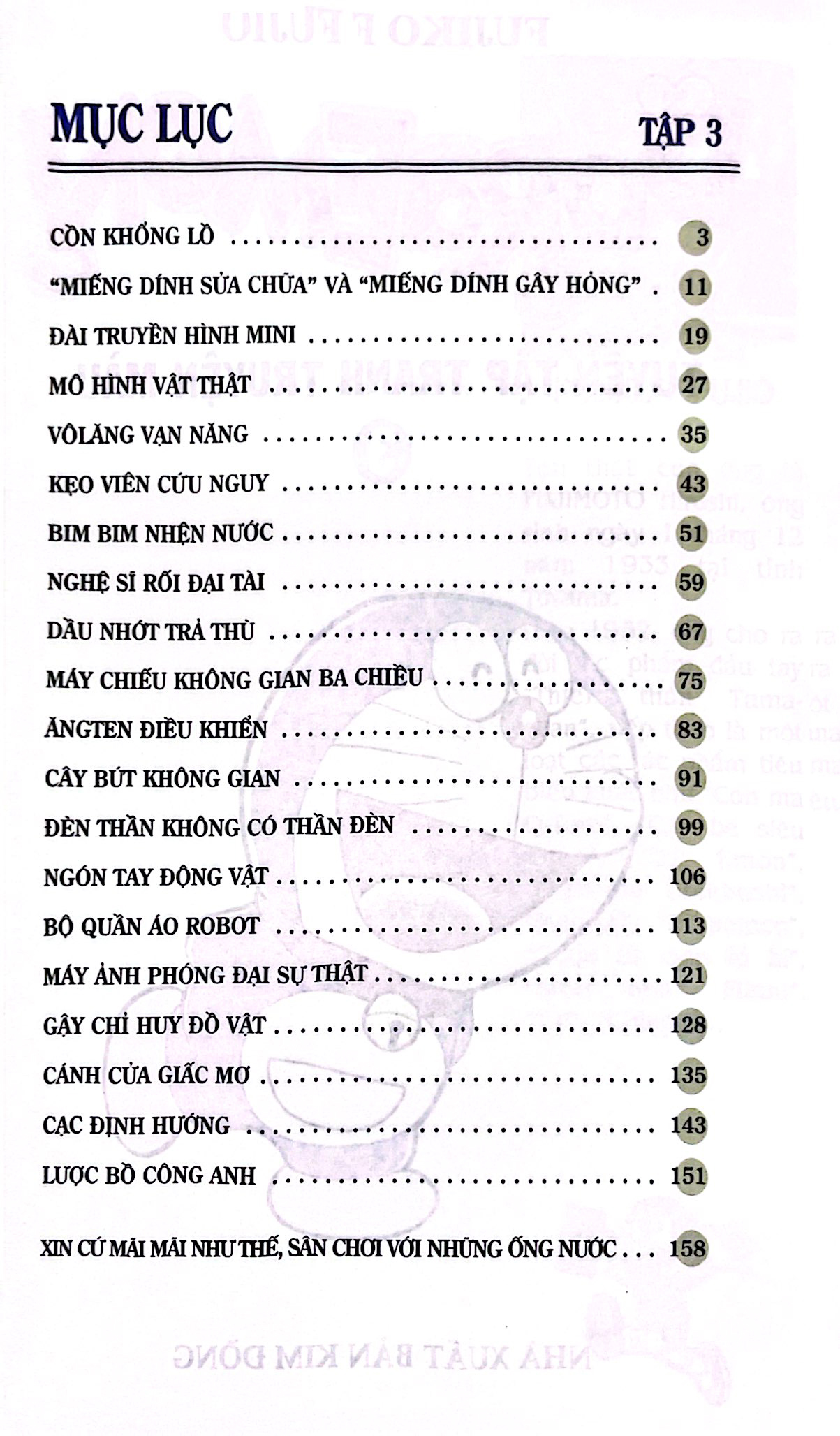 bộ doraemon - tuyển tập tranh truyện màu - tập 3 (tái bản 2023)