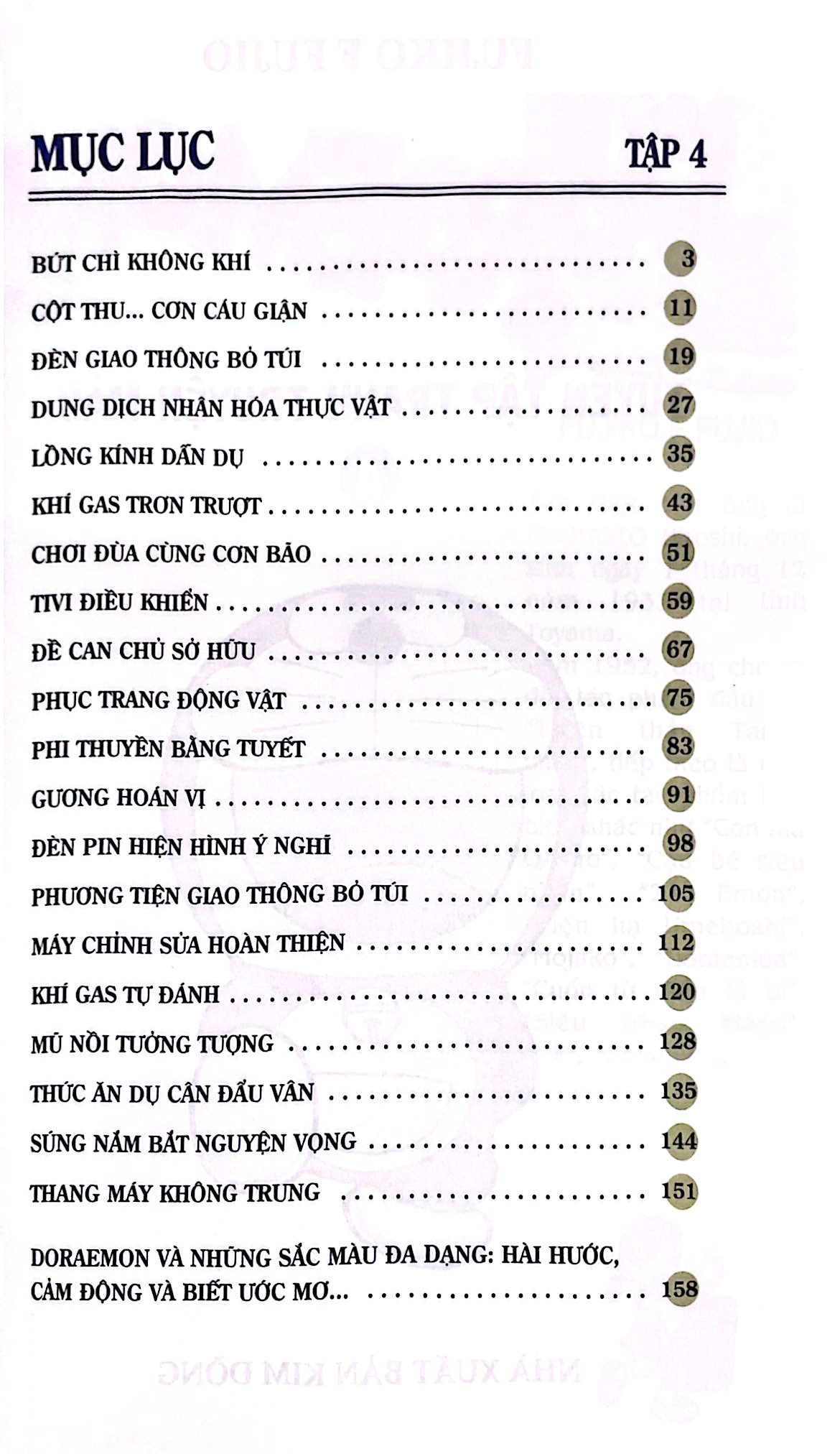 bộ doraemon - tuyển tập tranh truyện màu - tập 4 (tái bản 2023)