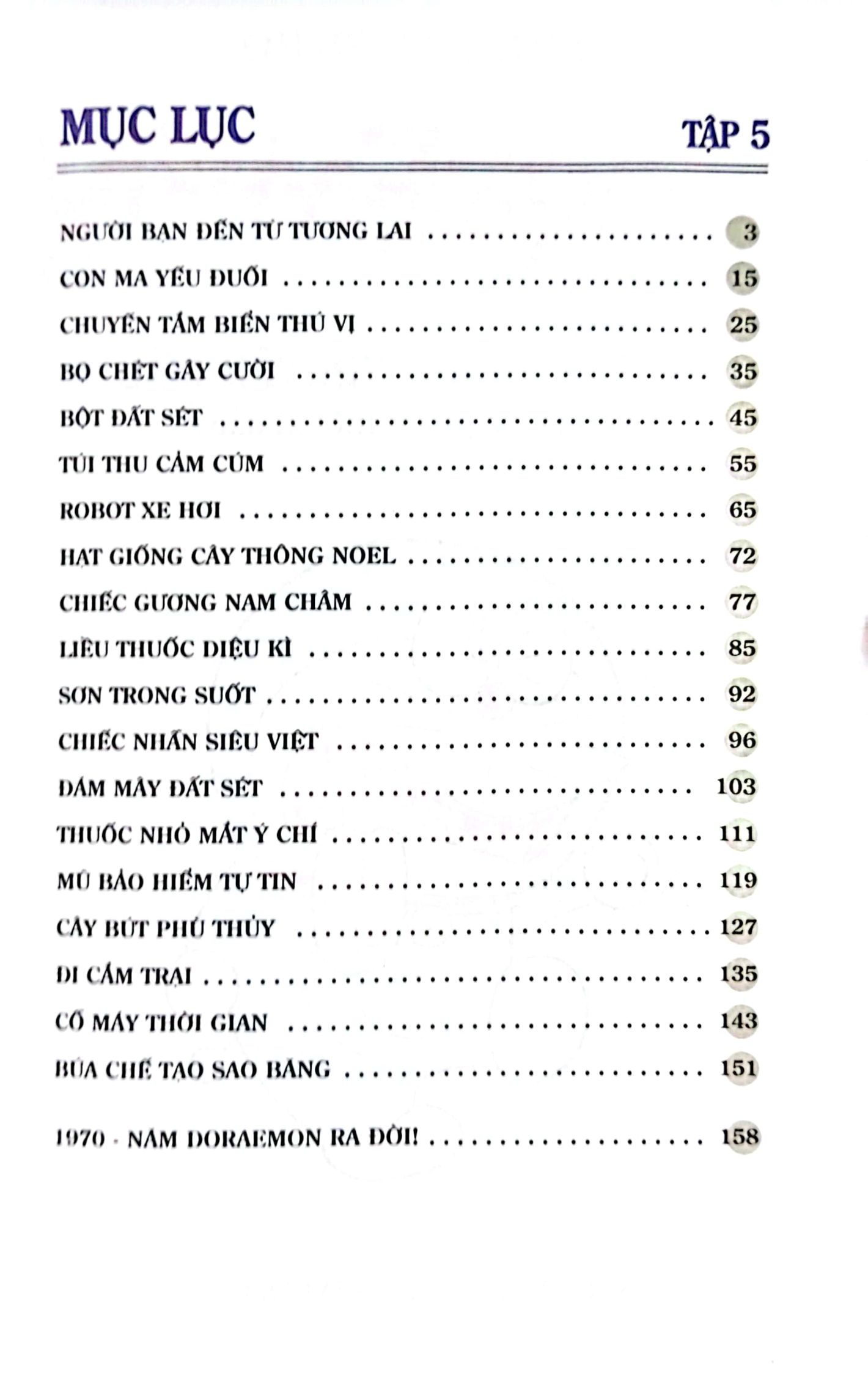 bộ doraemon - tuyển tập tranh truyện màu - tập 5 (tái bản 2023)