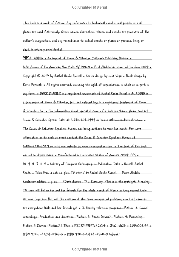 Bo
						
										
										Dork Diaries 7 - Tales from a Not-So-Glam TV Star (Hardcover)