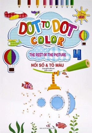 bộ dot to dot color - the rest of the picture - nối số và tô màu 4