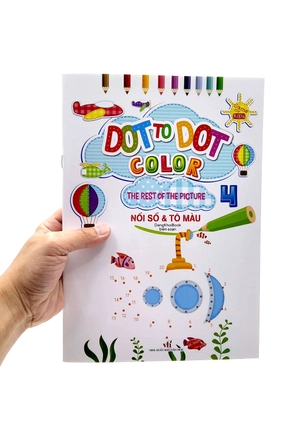 bộ dot to dot color - the rest of the picture - nối số và tô màu 4