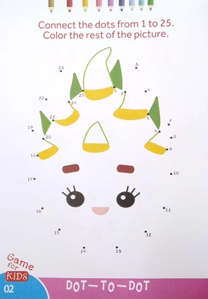 bộ dot to dot color - the rest of the picture - nối số và tô màu 5