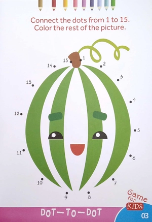 bộ dot to dot color - the rest of the picture - nối số và tô màu 5