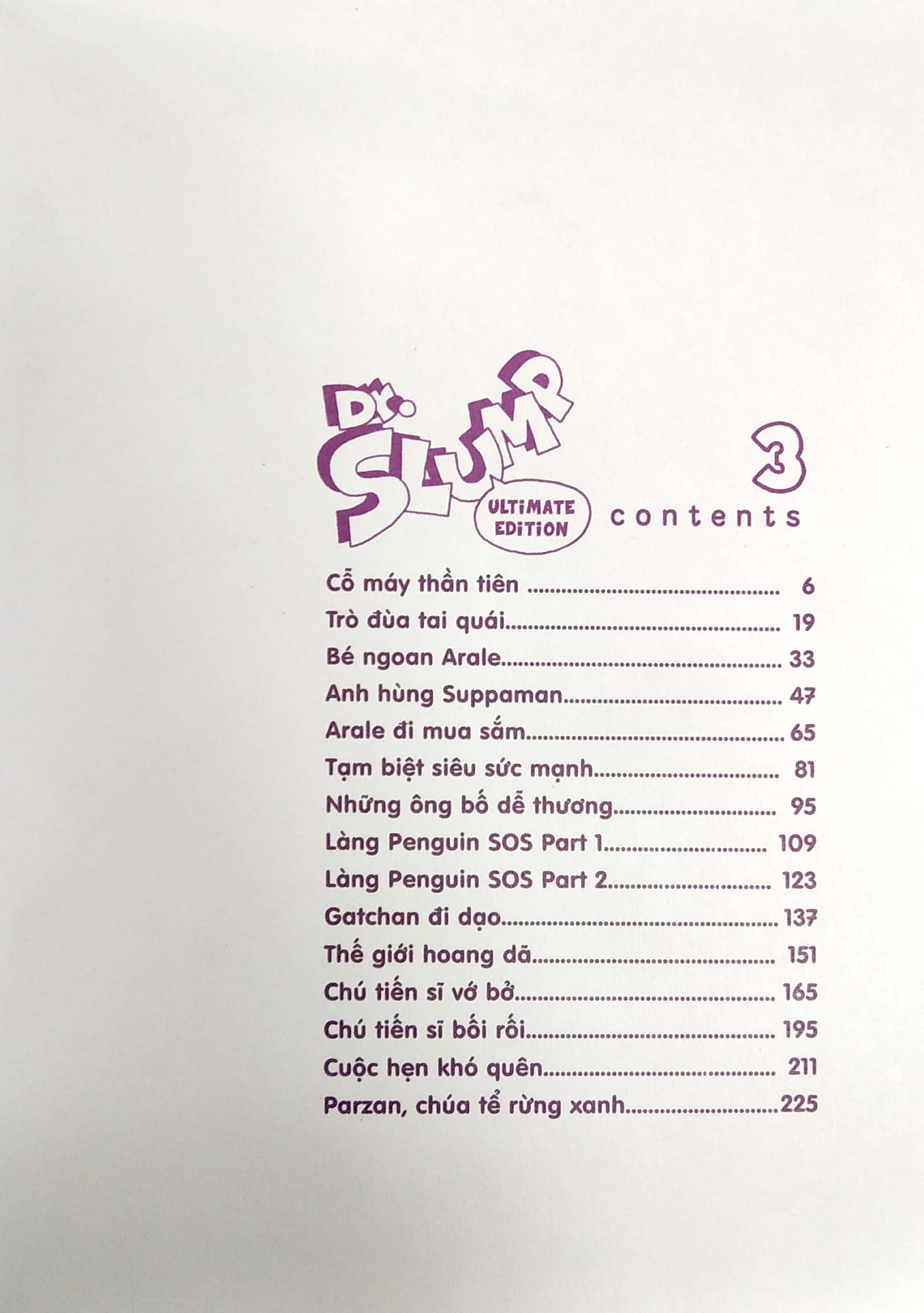 bộ dr.slump ultimate edition - tập 3