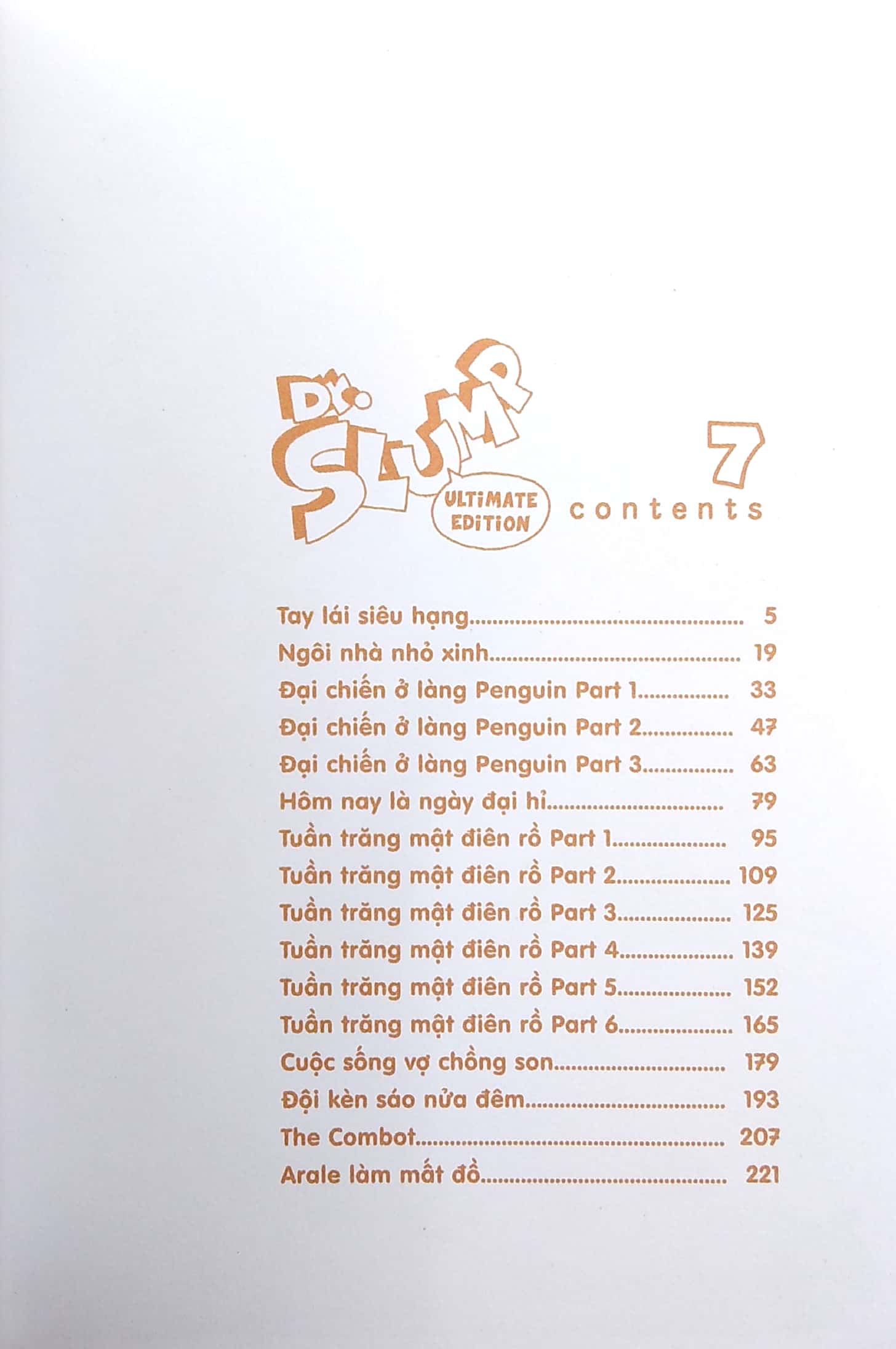 bộ dr.slump ultimate edition - tập 7