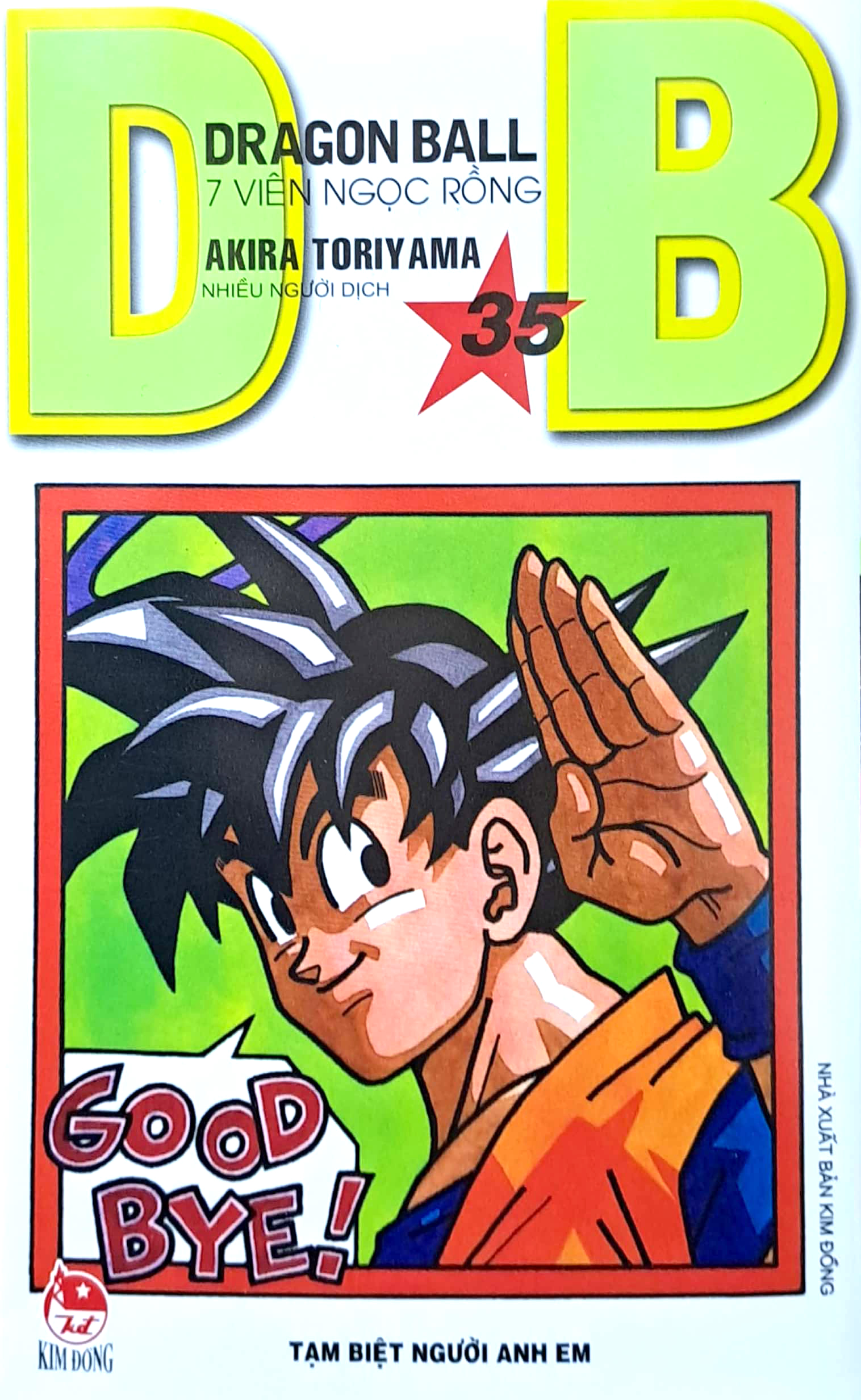 bộ dragon ball - 7 viên ngọc rồng - tập 35 - tạm biệt người anh em (tái bản 2022)